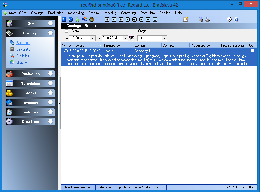 printingOffice calculation features screenshot